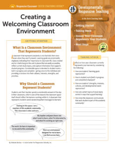 Quick Coaching Guide: Creating a Welcoming Classroom Environment image