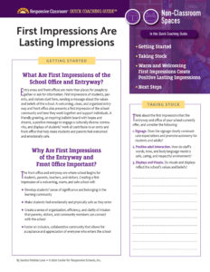 Quick Coaching Guide: First Impressions are Lasting Impressions image