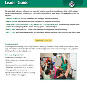 Leadership Guide: Lesson Design
