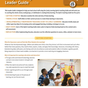 Leadership Guide: Lively Learning