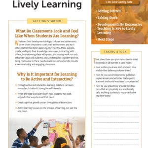 Quick Coaching Guide: Lively Learning