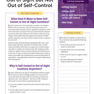 Quick Coaching Guide: Out of sight but not out of self-control
