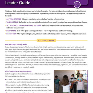 Leadership Guide: Play is Learning