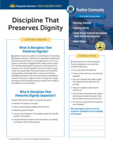 Quick Coaching Guide: Discipline That Preserves Dignity image