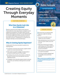 Quick Coaching Guide: Creating Equity Through Everyday Moments image