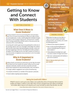 Quick Coaching Guide: Getting to Know and Connect with Students image