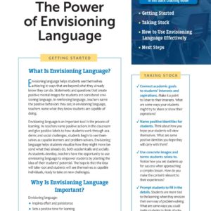 The Power of Envisioning Language