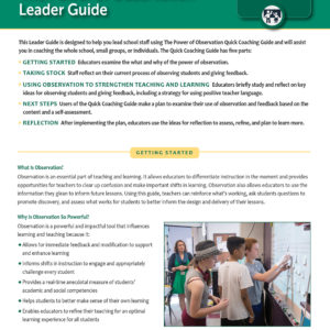 Leadership Guide: The Power of Observations