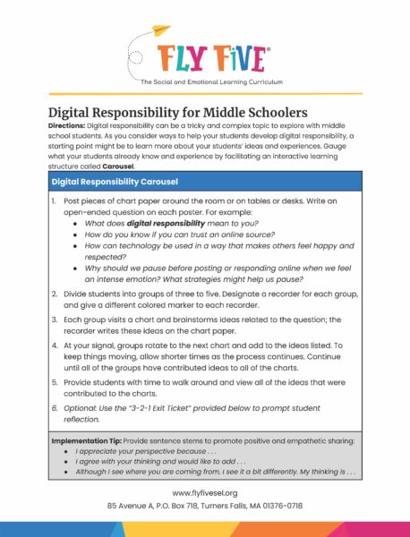 Digital Responsibility for Middle Schoolers image